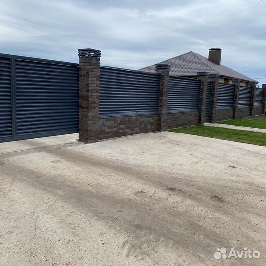 Монтаж заборов под ключ