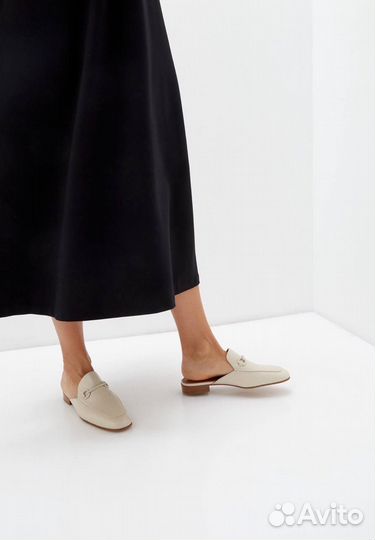 Мюли лоферы бежевые 34р Эконика оригинал новые
