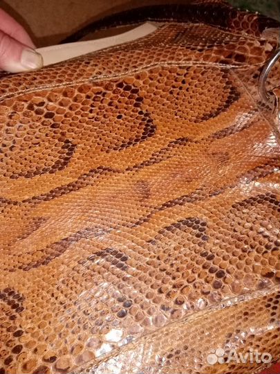 Сумка натуральная кожа змеи