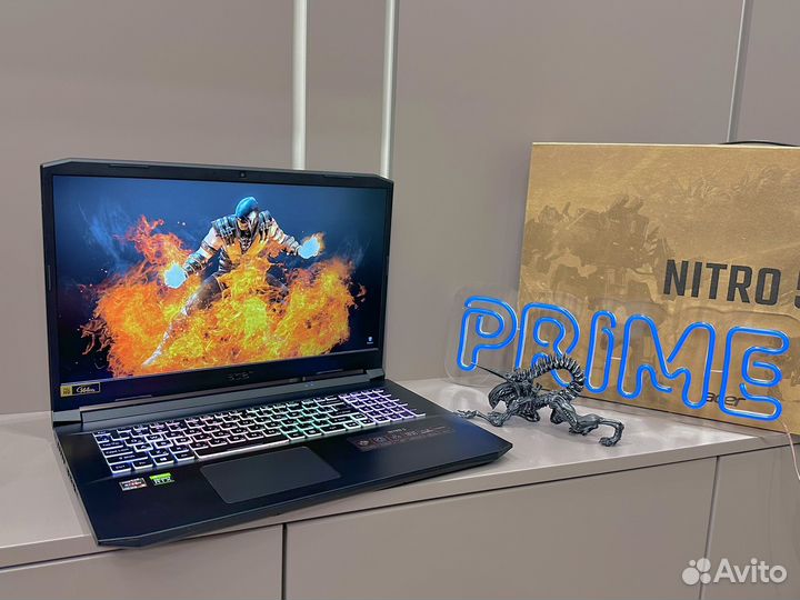 Nitro 17.3/Ryzen5 12cpu/RTX3060/16gb/1.5tb/144hz