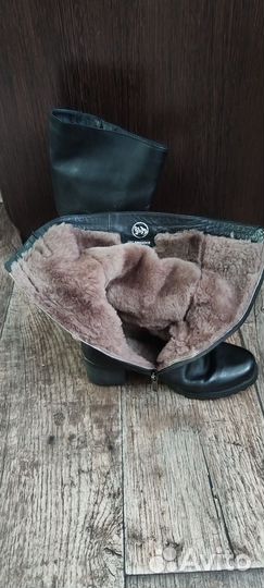 Полусапоги женские зимние натуральная кожа 38