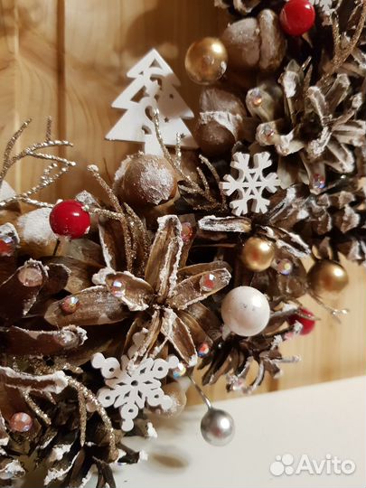 Венок новогодний рождественский