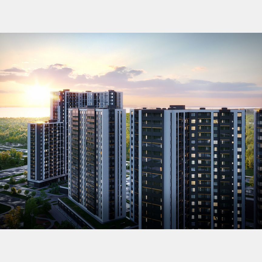 2-к. квартира, 54 м², 2/20 эт.