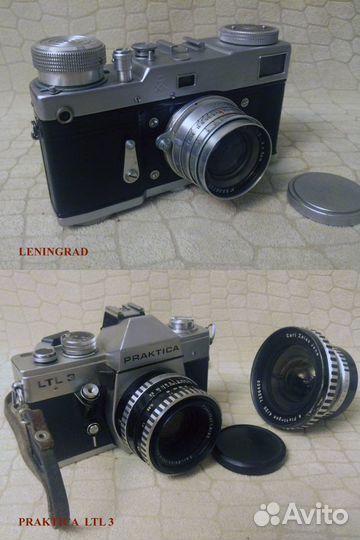 Большая коллекция из 21 советских фотоаппаратов