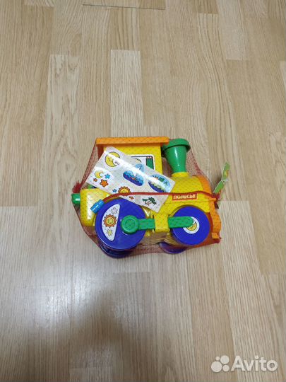 Развивающий паровоз каталка Полесье Новая