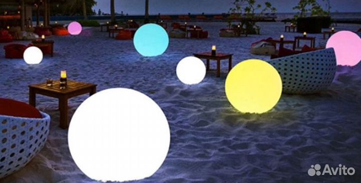 Светящиеся уличные светильники LED шар IP68 и IP65