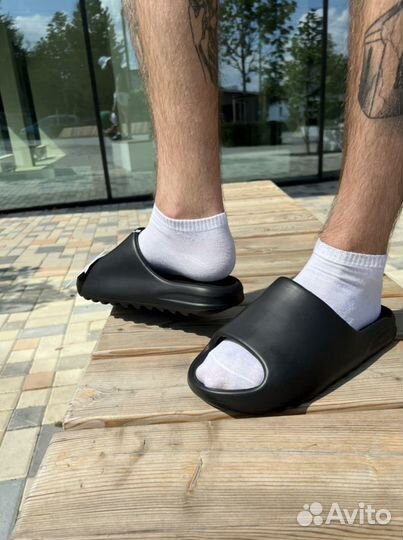 Тапки adidas yeezy slide мужские черные