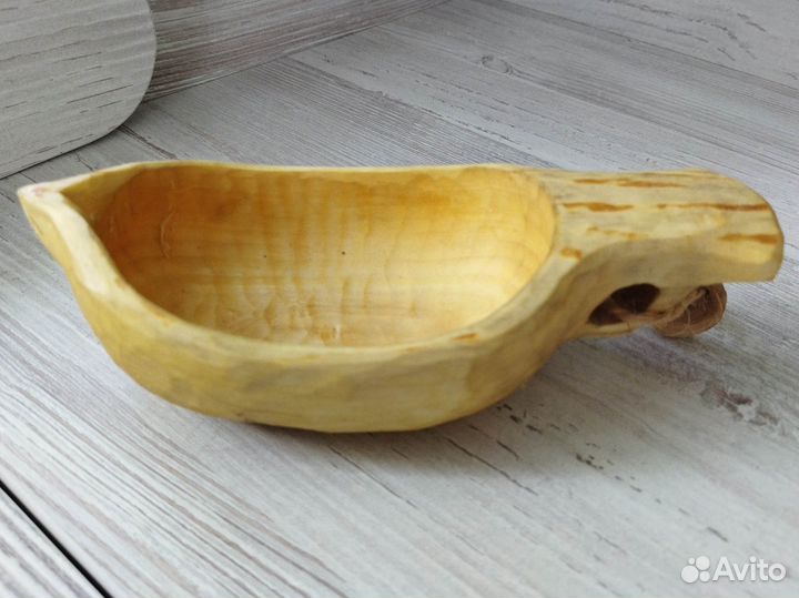 Кружка деревянная ручной работы ясень