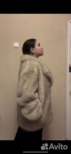 Искусственная шуба белая