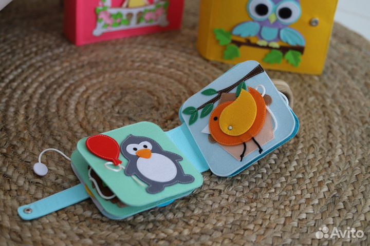 Развивающая книга из фетра, развивающие игрушки