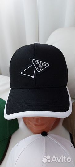 Бейсболка Prada на липучке хлопок люкс качества