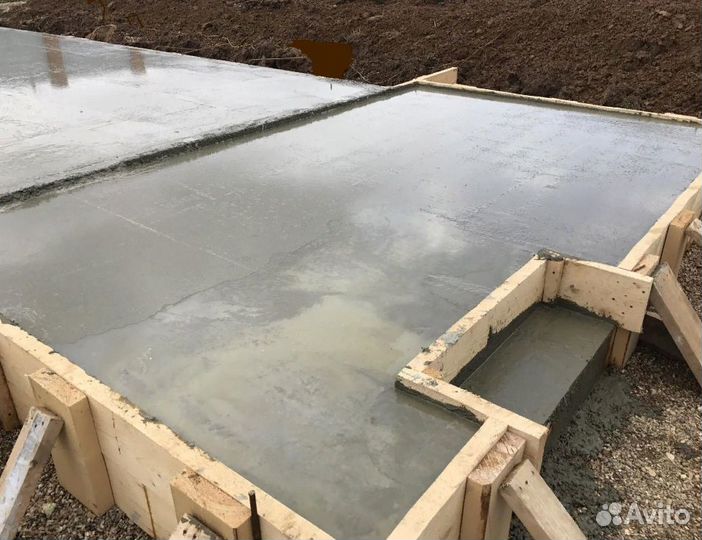 Фундамент бетонные работы