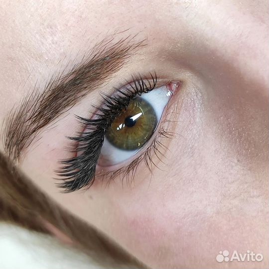 LED наращивание ресниц/оформление бровей/Лами