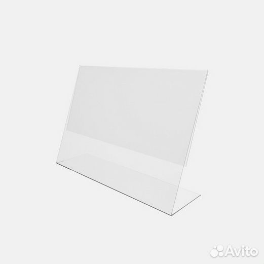 Ценникодержатель горизонтальный 80*60мм, акрил 1