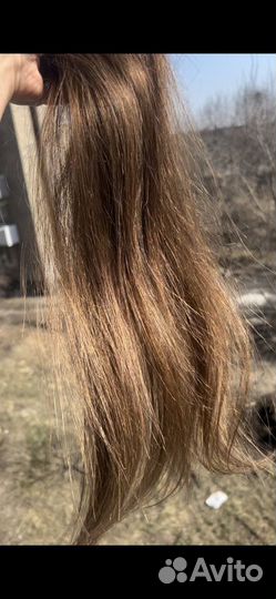 Натуральные волосы на заколках 50-55см