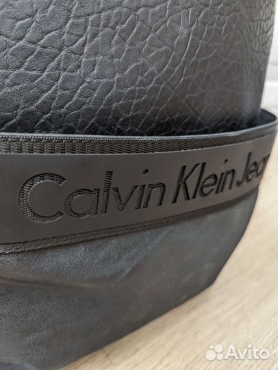 Новый Рюкзак Calvin Klein Кожаный (экокожа)