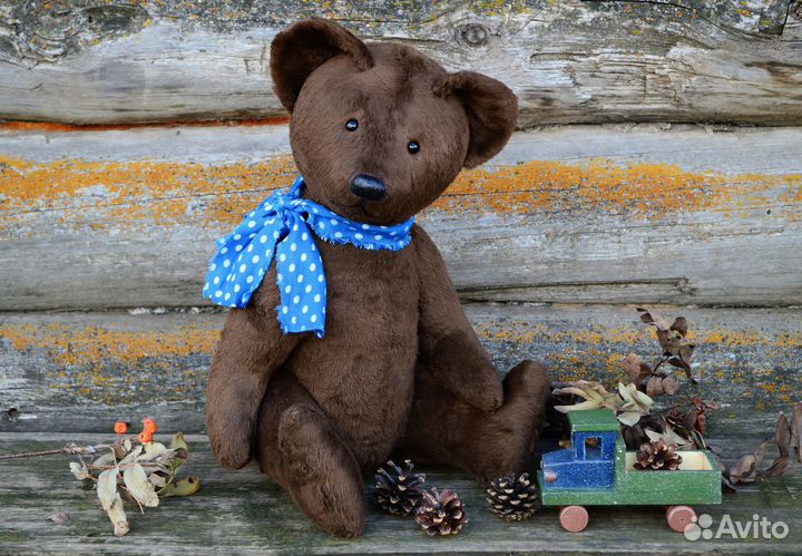 Мишки Тедди Советский с ревуном (выкройка 50-70 г)