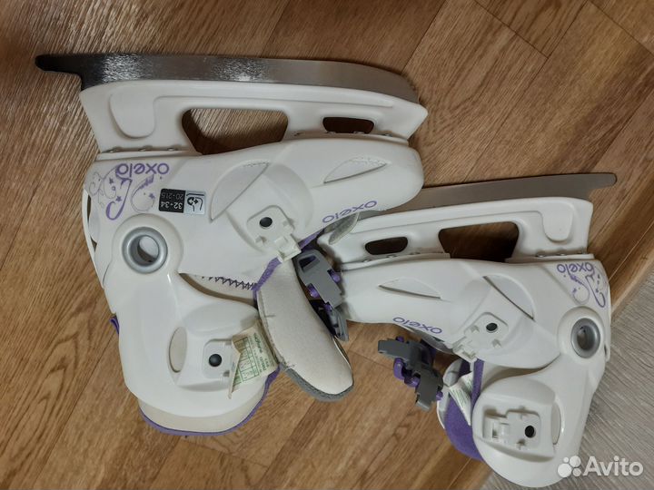 Коньки детские раздвижные 32-34