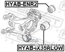 Сайлентблок задней цапфы нижний hyab-IX35rlow F