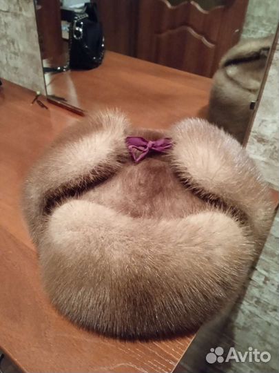 Норковая шапка мужская 58 размер