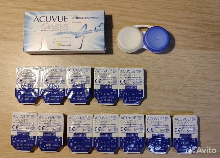 Линзы контактные acuvue oasis -2.25 двухнед