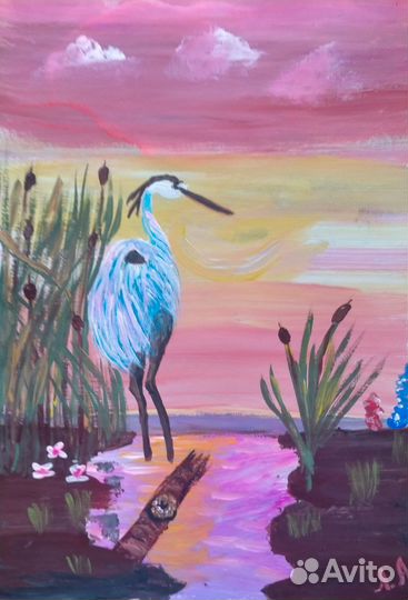 Картины написанные акварелью и гуашью