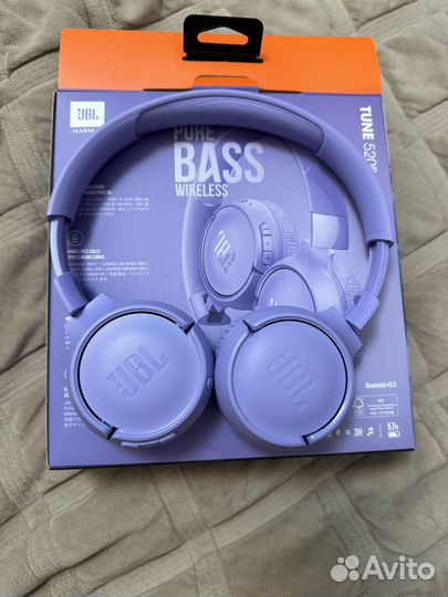 Беспроводные наушники jbl tune 520bt, фиолетовые