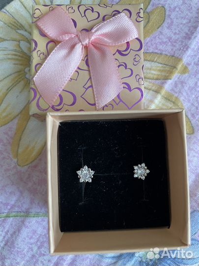 Серьги серебро
