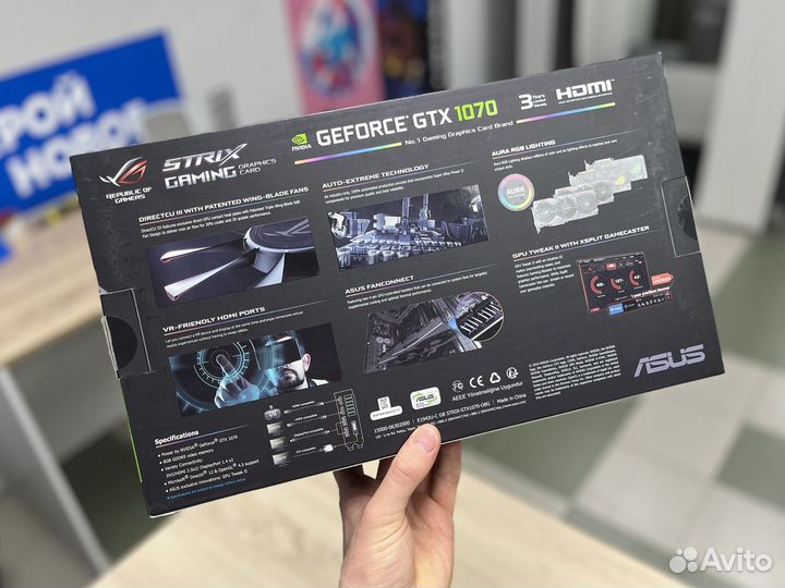 Топовая Rog Strix Gtx 1070 8GB (Скупка/Трейд-Ин)