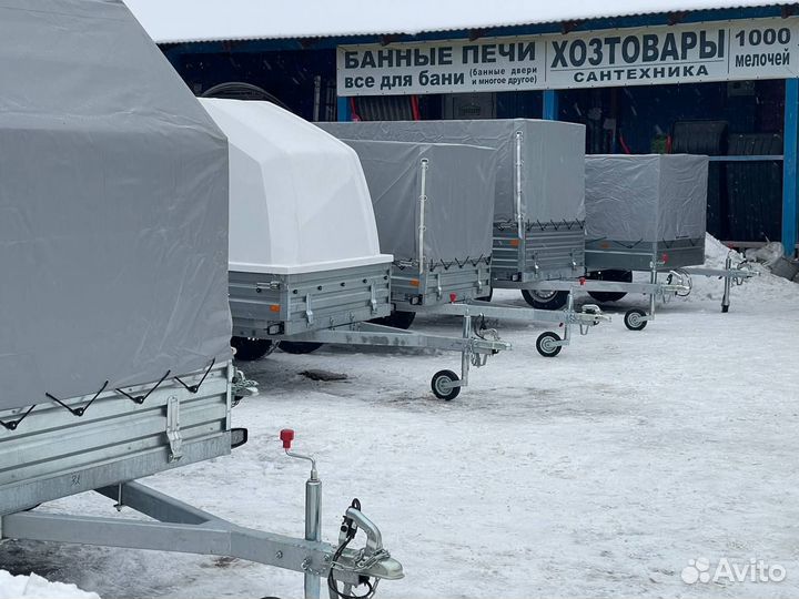 Прицепы заводские, оцинкованные, кузов от 2 до 4,5