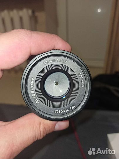 F/1,2 35mm micro 4/3 светосильный risespray