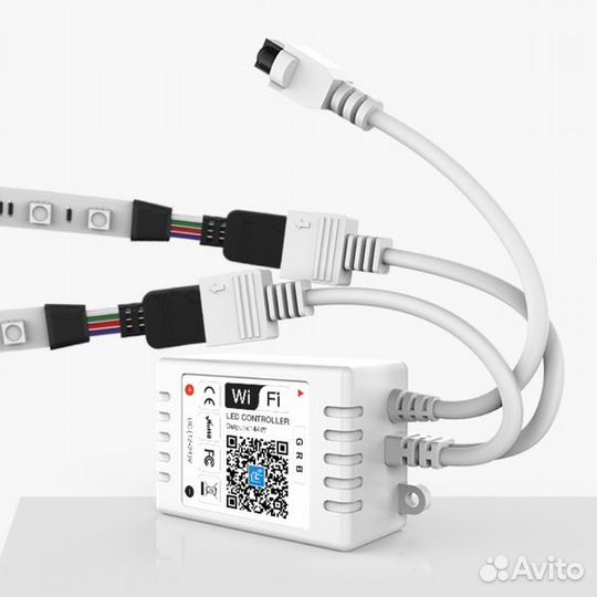 Контроллер LED ленты 2*RGB (Wi-Fi +пульт)(DL27)