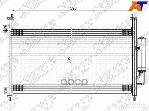 Радиатор кондиционера Honda Civic 05-12 ST-HD10