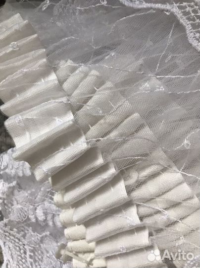 Тюль белая