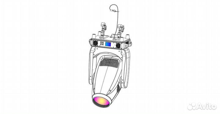 Silver star SS688SC pluto 1400 profile, Поворотная «голова» profile spot CMY