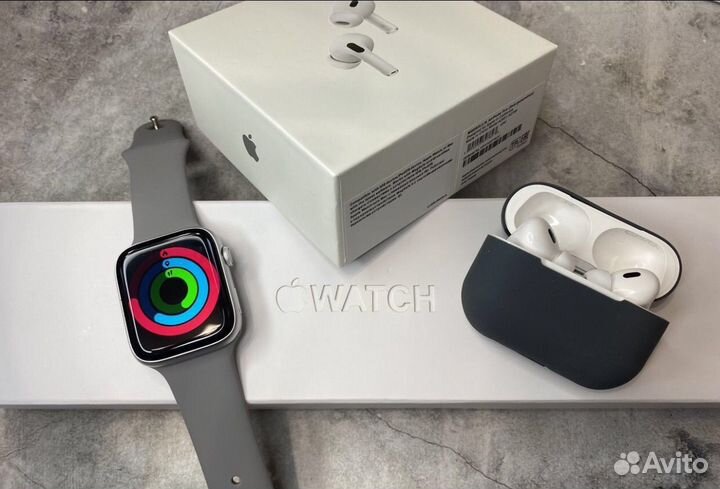 Набор Apple watch 8 + Airpods pro 2 premium