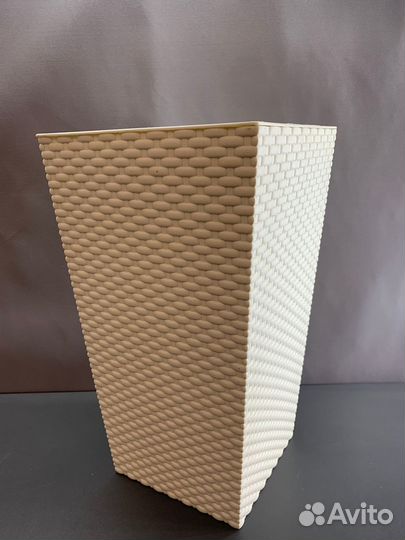 Кашпо idea (М-Пластика) напольное Ротанг, 11.2л, 2