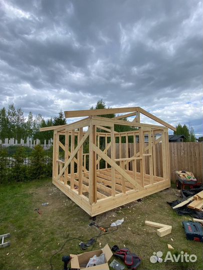 Строительство Хоз блоков, беседок из дерева