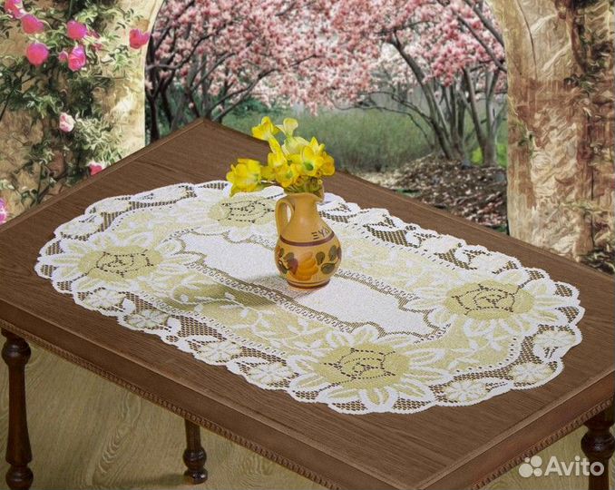 Дорожка новая на стол овал 50 см х 90 см