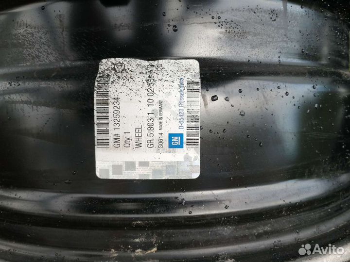 Диски штампы r16 на cruze