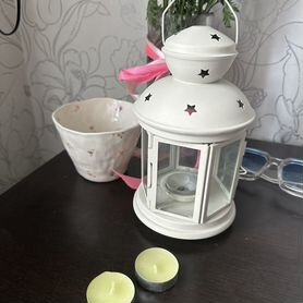 Подсвечник IKEA + свечки с яблоком