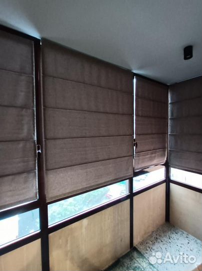 Римские шторы на балкон