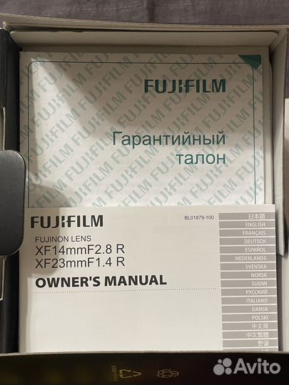 Объектив Fujinon XF 23 f/1.4