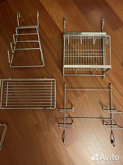 Навесы на рейлинг, полки, хлебница, крючки