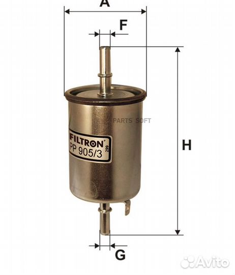 Filtron PP905/3 Фильтр топливный daewoo (chevrolet