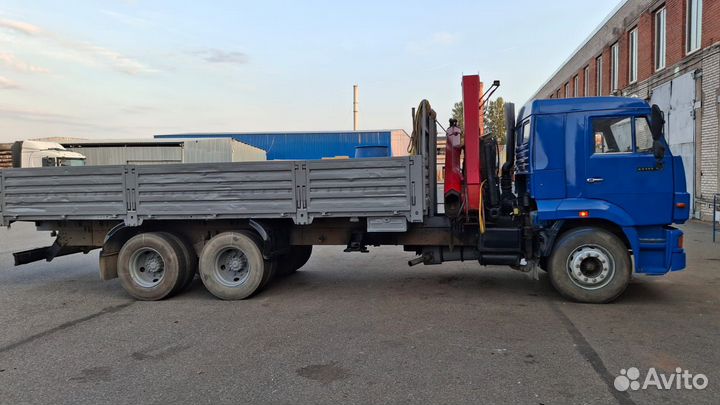 Бортовой грузовик КАМАЗ 65117 с КМУ FASSI, 2011