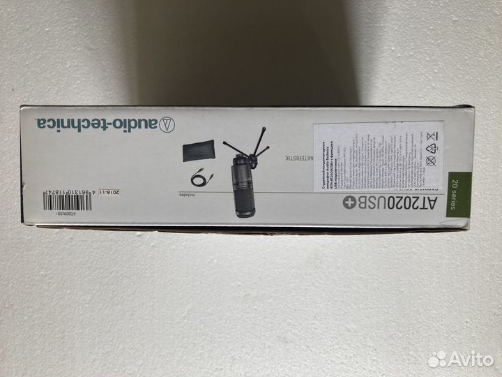 Audio-Technica AT2020USB+, разъем: XLR 3 pin (M)