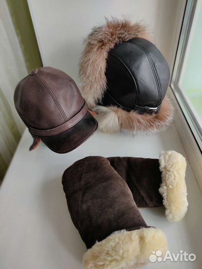 Зимние шапки из нат. кожи и меха