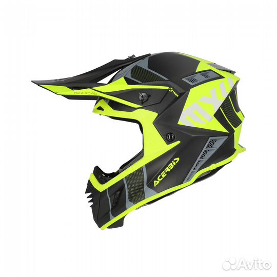 Black/Fluo-Yellow Шлем Acerbis X-track 22-06 V25