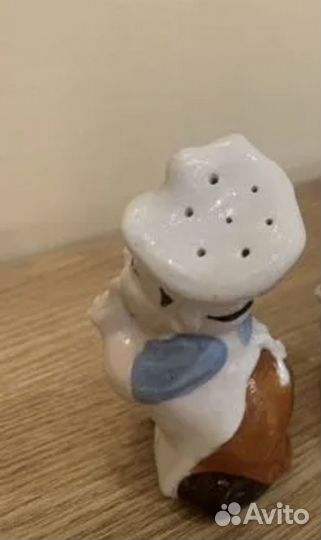 Солонка, фарфор, Повар, ссср,50-е